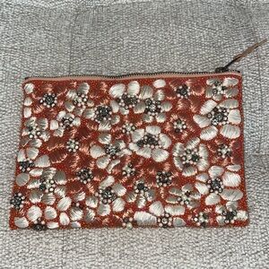 Gorgeous, detailed beaded and woven clutch bag